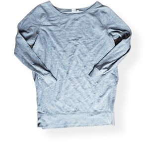 GAP Maternity side-zip sweatshirt Size L heather gray